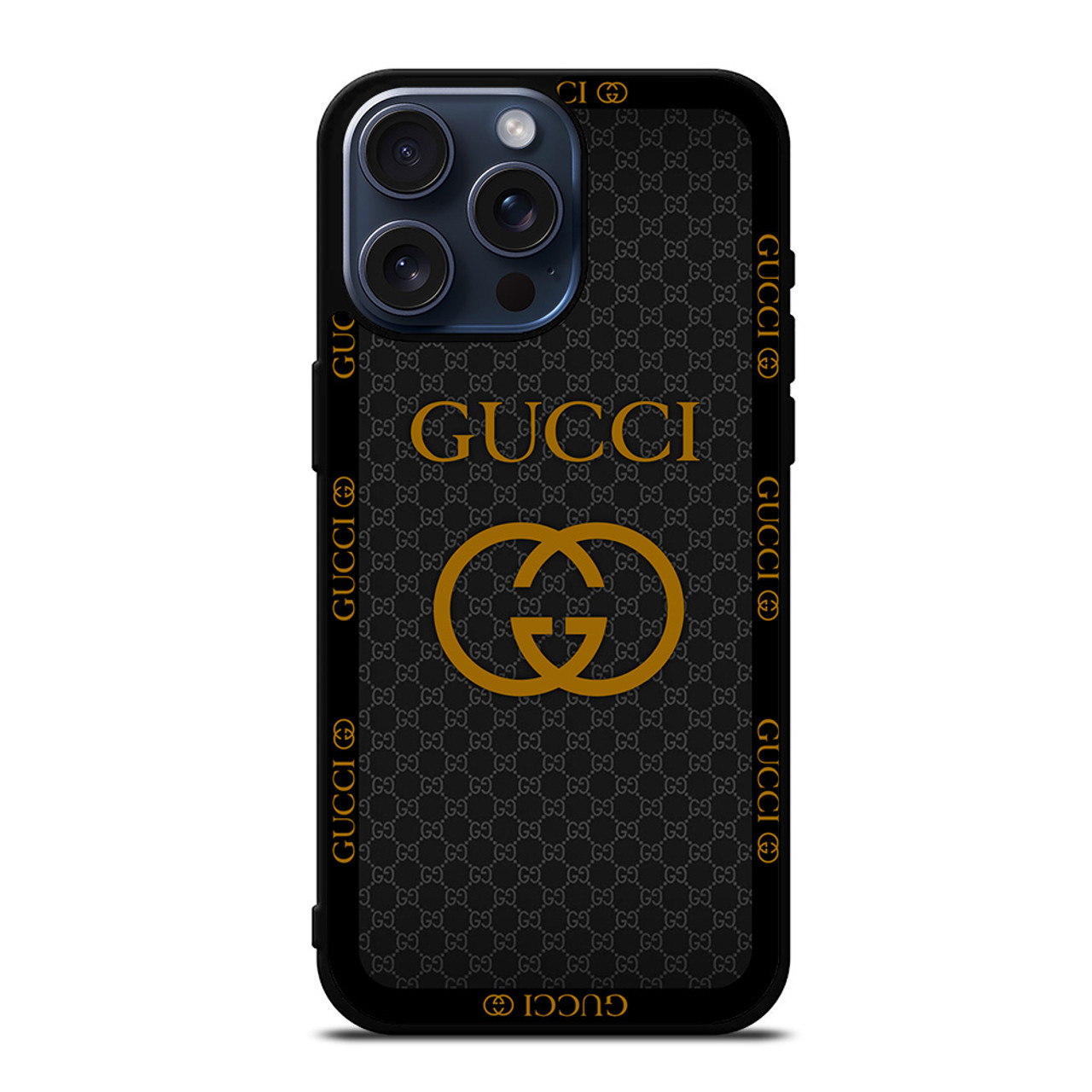 GUCCI ROUND PATTERN iPhone 15 Pro Max Case Cover